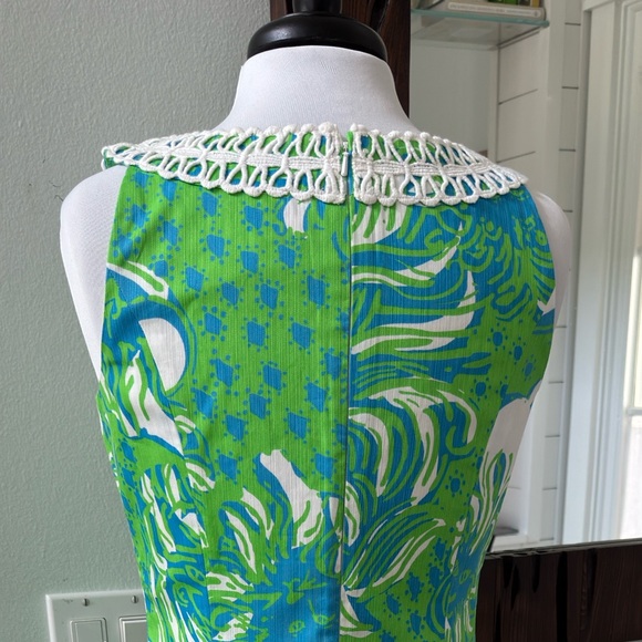 Lilly Pulitzer Green and White Sheath Maxi Dress - Picture 3 of 14